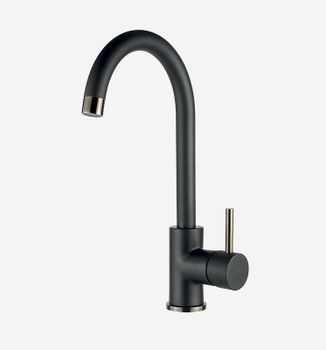 Смеситель для кухни Webert Yen YN920302724, черный/антрацит — фото 1, Смесители для кухни