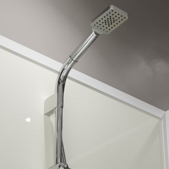 Душевая кабина Niagara Standart ST100/80/15Q/BK (100х80х200) прямоугольник,поддон 15см,распашная,проф.белый,без крыши,3 места — фото 8, Душевые кабины