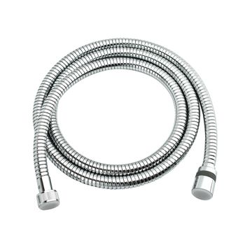 Шланг душевой двухзагибный растяжной от 1,5 до 2 м, стальной, хром. LEMARK LE8032S — фото 1, Душевые шланги