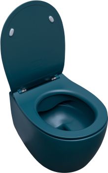 Чаша подвесного унитаза Allen Brau Fantasy 4.11004.PT петроль — фото 2, Подвесные унитазы