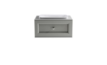 Товар: Тумба Классик 80см 1ящ NCS S 3502-Y мат., раковина Ретро бел глянц, столешница Solid в цвете 4631177715501 - фото 2 Тумба Классик 80см 1ящ NCS S 3502-Y мат., раковина Ретро бел глянц, столешница Solid в цвете 4631177715501 — фото 2, Тумбы с раковиной