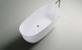 Ванна АТРИЯ 170*75 с интегрированным переливом, литой мрамор 1700х750 01010044 — фото 2, Ванны