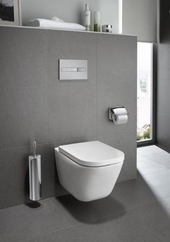 Gap Чаша подвесная 540, Rimless ROCA 734647L000 — фото 10, Подвесные унитазы