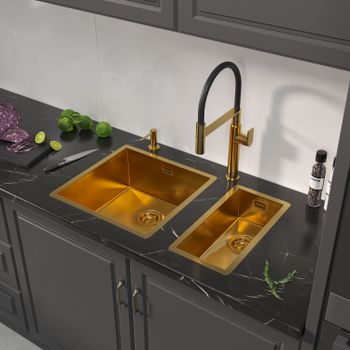 Кухонная мойка Reflexion Iseo RX2265BL оружейная сталь — фото 120, Кухонные мойки