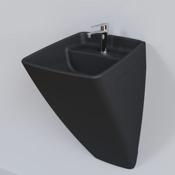 Раковина Ambassador Benefit 206T20201 (475*485*725) ЧЕРНАЯ МАТОВАЯ — фото 4, Раковины