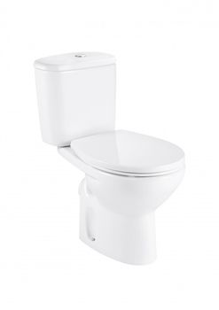 MITOS Унитаз-компакт, косой выпуск, 2-х режимная арматура, ROCA 734Q39A000 — фото 1, Унитазы