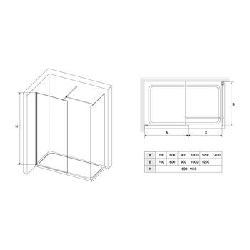 Товар: Душевая перегородка RGW WA-020 (WA-010 (2 шт.) + S-1220) 900x1000 02122090-14 - фото 1 Душевая перегородка RGW WA-020 (WA-010 (2 шт.) + S-1220) 900x1000 02122090-14 — фото 1, Душевые перегородки