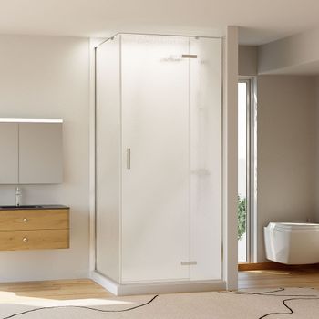 Душевая дверь Veconi Vianno VN-73R/R, 800x1950, Хром, стекло дождь VN73R/R-80-06-C4 — фото 1, Душевые двери в нишу