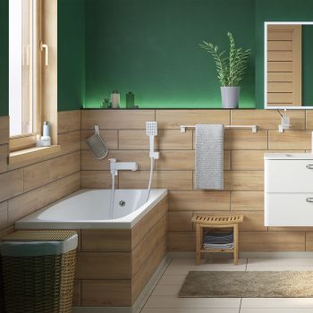 Смеситель для ванны IDDIS Slide белый матовый (SLIWT00i02WA) — фото 1, Смеситель для ванны