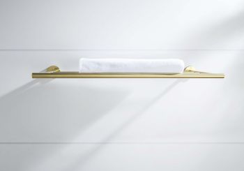 AQ4222BG ОБЕРОН полка для полотенец, шлиф. золото — фото 3, Полки для полотенец