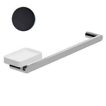 Полотенцедержатель с мыльницей Webert Living LV501601560, черный — фото 1, Мыльницы