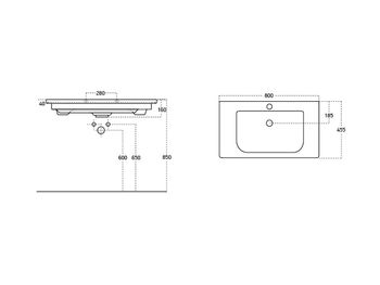 раковина SOFT 80 SF 80 — фото 1, Раковины