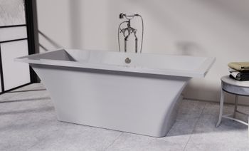 Ванна ЛОТУС пустая, литой мрамор 1850х850 01010036 — фото 8, Ванны