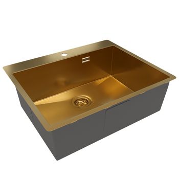 Кухонная мойка Reflexion Iseo RX2265BL оружейная сталь — фото 293, Кухонные мойки