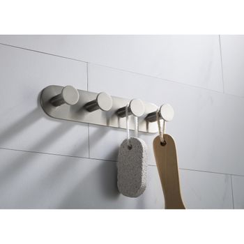 Вешалка-4 крючка Timo Saona 13015/13 никель — фото 2, Крючки для полотенец