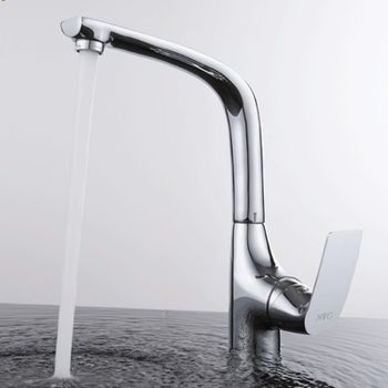 Смеситель для кухни D&K Rhein DA1282401, хром — фото 1, Смесители для кухни