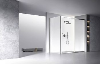 Душевой угол Veconi Rovigo RV-060, 1800х1200х1950, хром, стекло прозрачное RV060-180120-01-C5 — фото 2, Душевые уголки