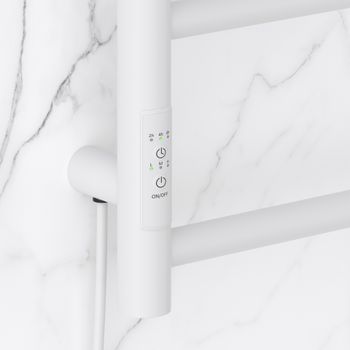 Товар: Полотенцесушитель электрический Стилье Формат 27 800х500 левый Матовый белый 30529-8050 - фото 2 Полотенцесушитель электрический Стилье Формат 27 800х500 левый Матовый белый 30529-8050 — фото 2, Электрические полотенцесушители