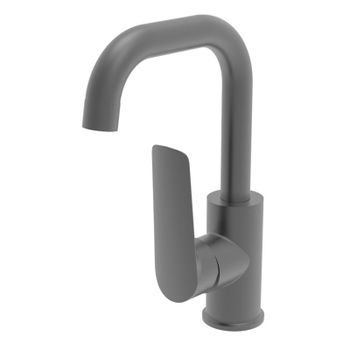 Смеситель для раковины Esko LG26MGM, оружейная сталь — фото 1, Смесители для раковины