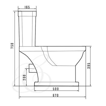 TEMPO Унитаз-компакт 670*420*750mm 4713 — фото 1, Унитазы