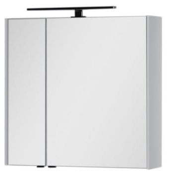 Зеркальный шкаф Aquanet Латина 80 белый 00179635 — фото 2, Зеркальные шкафы в ванную