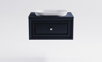 Товар: Тумба Шарм 80см 1ящ RAL7024 мат., раковина Шарм бел гл, столешница Solid в цвете 4631177715044 - фото 2 Тумба Шарм 80см 1ящ RAL7024 мат., раковина Шарм бел гл, столешница Solid в цвете 4631177715044 — фото 2, Тумбы с раковиной