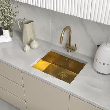 Кухонная мойка Reflexion Iseo RX2265BL оружейная сталь — фото 154, Кухонные мойки