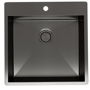 Кухонная мойка Reflexion Iseo RX2265BL оружейная сталь — фото 256, Кухонные мойки