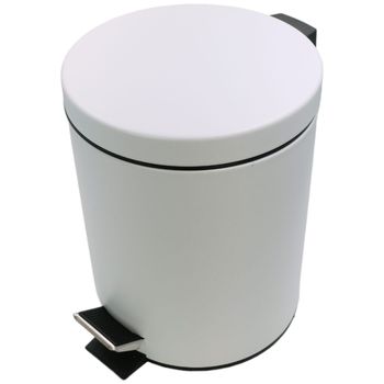 Товар: GIFORTES Ведро д/мусора 5 литров круглое, с крышкой SOFT CLOSE, белый матовый 32671 - фото 1 GIFORTES Ведро д/мусора 5 литров круглое, с крышкой SOFT CLOSE, белый матовый 32671 — фото 1, Мусорные ведра