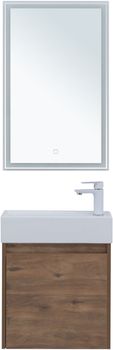 Мебель для ванной Aquanet Nova Lite 50 дуб рустикальный (с дверецей) 00302530 — фото 7, Комплекты мебели для ванной