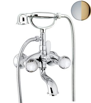 Смеситель для ванны Fiore XT SKY (SWAROVSKI®) 17CO0610, хром/золото — фото 1, Смеситель для ванны