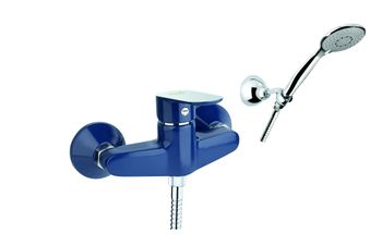 Смеситель для душа Fiore KEVON CHIC 81TX6510, хром/синий — фото 1, Смеситель для душа