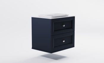 Товар: Тумба Классик 70 с 2ящ RAL7024 мат. с раковиной Ретро бел гл. и столешницей Solid бел гл. 4631177714269 - фото 3 Тумба Классик 70 с 2ящ RAL7024 мат. с раковиной Ретро бел гл. и столешницей Solid бел гл. 4631177714269 — фото 3, Тумбы с раковиной