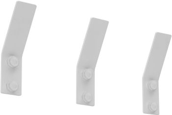 Крючок для полотенец Aquanet Магнум белый матовый 00336614 — фото 3, Крючки для полотенец