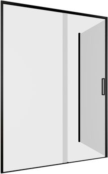 Душевой уголок Aquanet Pleasure Evo 140x80 AE65-140x80-BT профиль черный, прозрачное стекло — фото 2, Душевые уголки