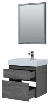 Мебель для ванной Aquanet Nova Lite 60 дуб рошелье (2 ящика) 00242920 — фото 7, Комплекты мебели для ванной