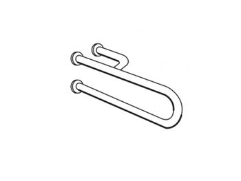 Поручень HATRIA AUTONOMY Y0DG01 подвесной цвет белый — фото 1, Поручни для ванной