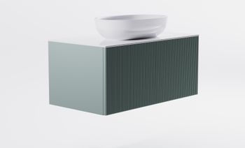 Товар: Тумба М-40 90см 1ящ цв NCS S 3005-b80g мат./волна, раковина Атрия бел гл., столешница Solid бел гл. 4631177713613 - фото 4 Тумба М-40 90см 1ящ цв NCS S 3005-b80g мат./волна, раковина Атрия бел гл., столешница Solid бел гл. 4631177713613 — фото 4, Тумбы с раковиной