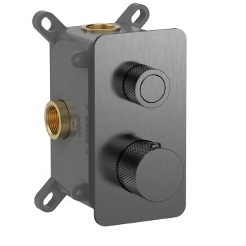 Смеситель с термостатом встраиваемый на 1 потребителя комплект с монтажной частью AQM8810GM — фото 1, Смесители