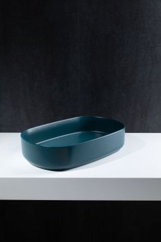 Товар: Раковина накладная Allen Brau Fantasy 55 4.11022.PT петроль - фото 4 Раковина накладная Allen Brau Fantasy 55 4.11022.PT петроль — фото 4, Раковины накладные