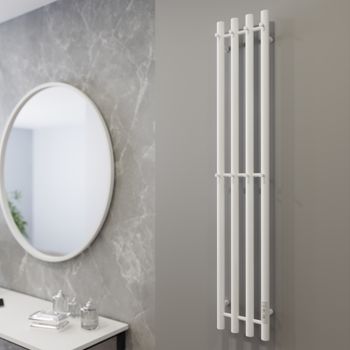 Полотенцесушитель Проксима Круг (электро.) 21х120 (скр.монтаж, унив.подкл., Белый матовый), Альтасан ПроксимаКругСП21120БМ — фото 2, Полотенцесушители