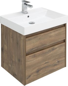 Мебель для ванной Aquanet Nova Lite 60 дуб рустикальный (2 ящика) 00254216 — фото 14, Комплекты мебели для ванной