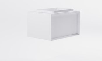 Товар: Тумба Фрейм 70см 1ящ белый мат., раковина Антарес бел глянц, столешница Solid белый мат. 4631177715235 - фото 4 Тумба Фрейм 70см 1ящ белый мат., раковина Антарес бел глянц, столешница Solid белый мат. 4631177715235 — фото 4, Тумбы с раковиной