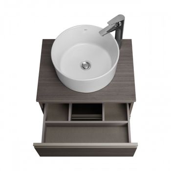 Тумба под раковину Roca The Gap 60 городской дуб 2 ящика A857397402 — фото 8, Тумбы под раковину