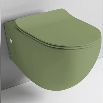 Унитаз Artceram File 2.0 подвесной безободковый цвет salvia FLV004 44 00 — фото 3, Подвесные унитазы