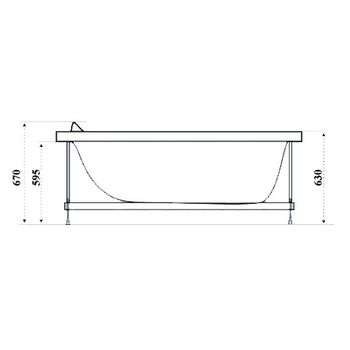 Каркас для ванны Dush-ka WSA 16277070-02 — фото 1, Карнизы для ванной