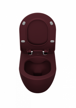 Товар: CREAVIT FREE Унитаз подвесной безободковый с биде БЕРРИ МАТОВЫЙ FE322-00BR00E-0000 - фото 2 CREAVIT FREE Унитаз подвесной безободковый с биде БЕРРИ МАТОВЫЙ FE322-00BR00E-0000 — фото 2, Подвесные унитазы