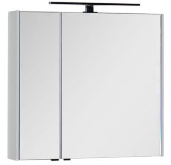 Зеркальный шкаф Aquanet Латина 80 белый 00179635 — фото 5, Зеркальные шкафы в ванную
