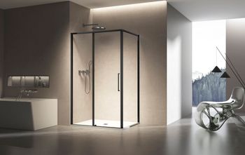 Товар: Душевой уголок Slim 8mm VSR-6SL9011CLB, 1100*900, черный, стекло прозрачное - фото 1 Душевой уголок Slim 8mm VSR-6SL9011CLB, 1100*900, черный, стекло прозрачное — фото 1, Душевые уголки