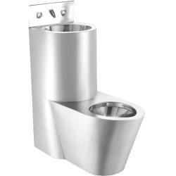 Туалет из нержавеющей стали с умывальником COMBI антивандальный 13123.C — фото 1, Аксессуары и оборудование для общественных мест